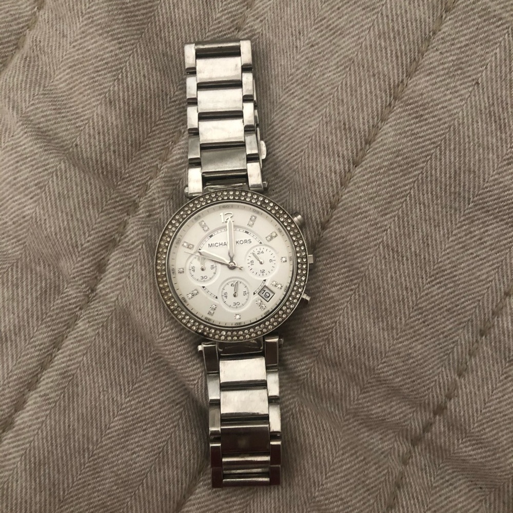 Michael kors rhinestone watch